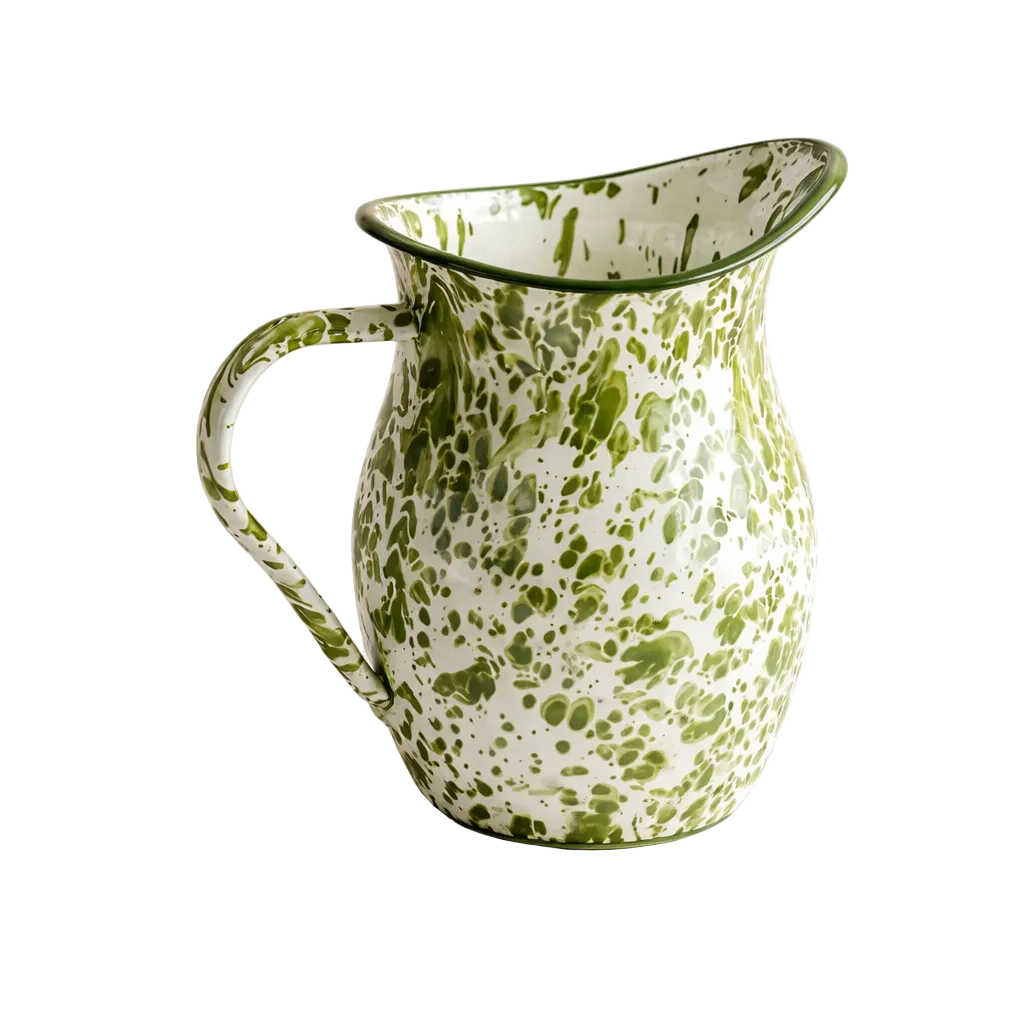 Speckled Green Ceramic Pitcher | By Luxe B Co.