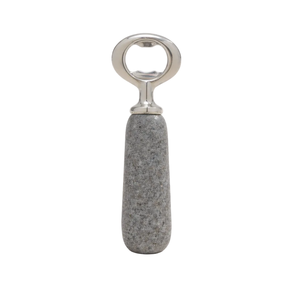 Stainless Steel & Stone Bottle Opener | By Luxe B Co 