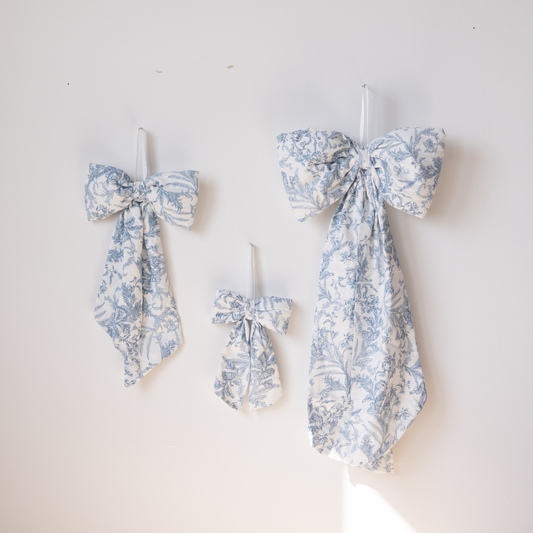 Star Toile Baby Blue Bows | By Luxe B Co.