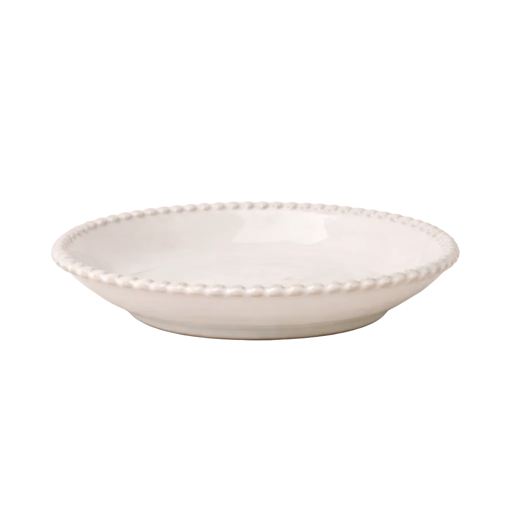 Stoneware Beaded Cream Bowl | By Luxe B Co.