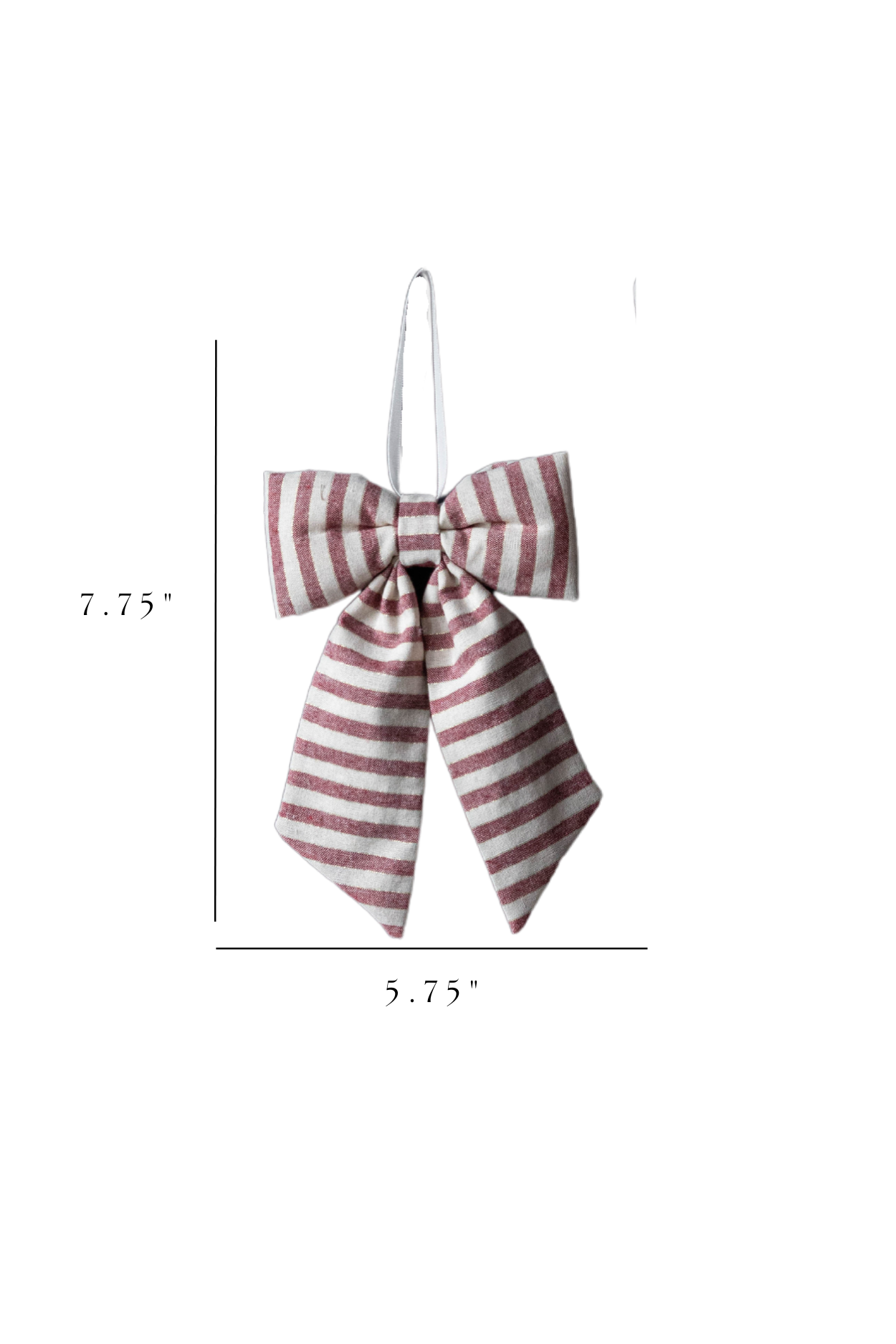 Striped Red Fabric Bows | By Luxe B Co.