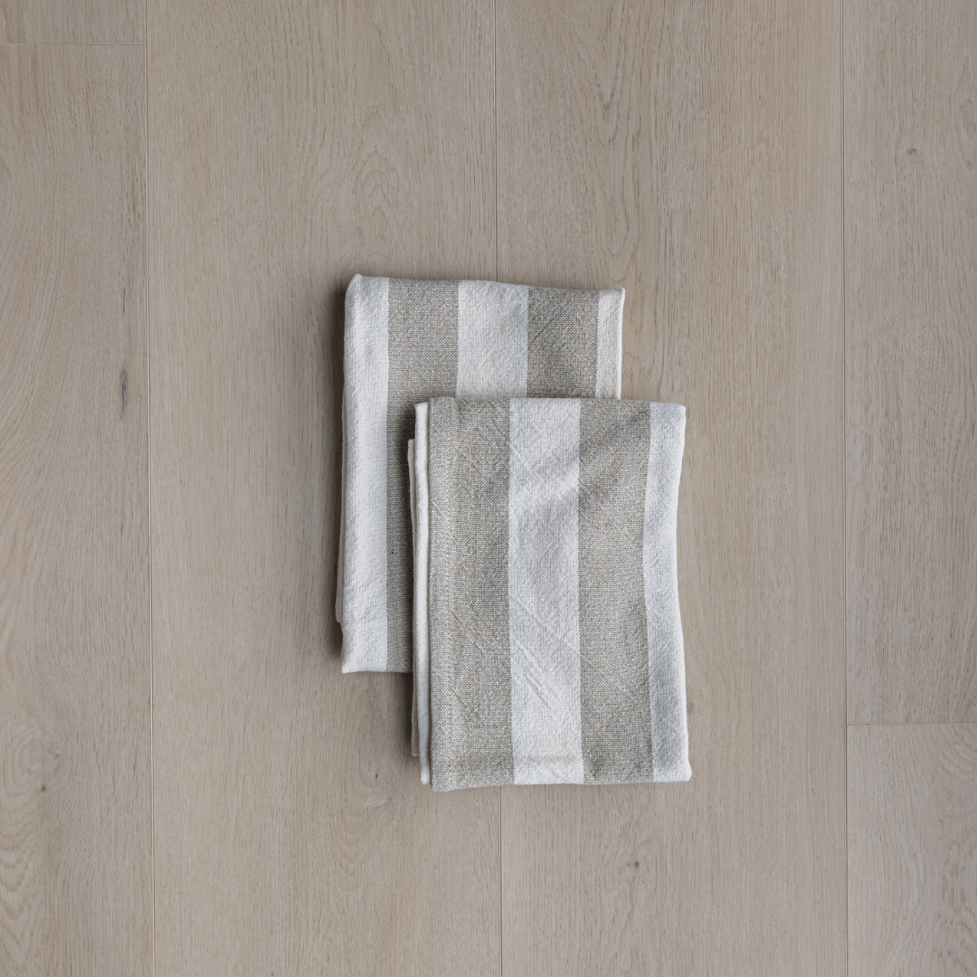 Striped Tea Towels | By Luxe B Co.