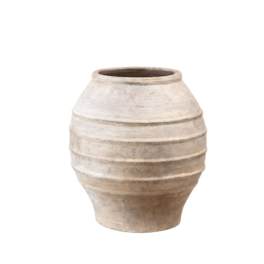 Taupe Ceramic Artisan Vase | By Luxe B Co. 