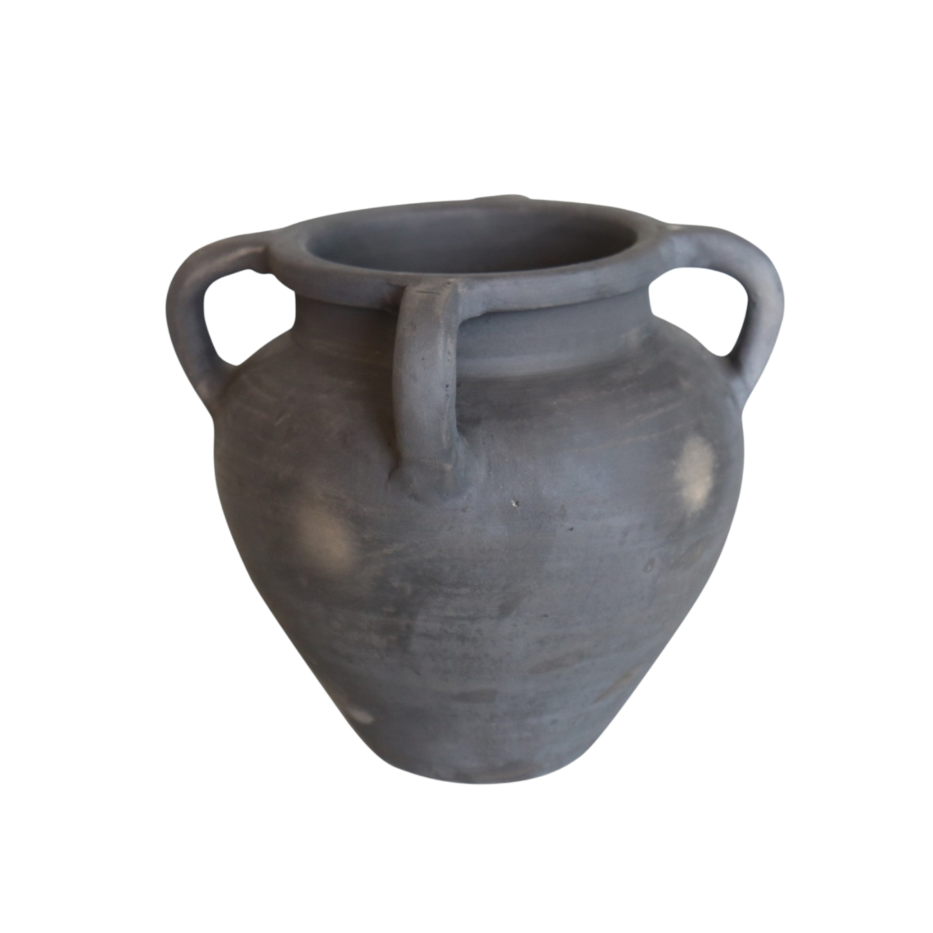 Terracotta 4 Handle Black Vase | By Luxe B Co. 