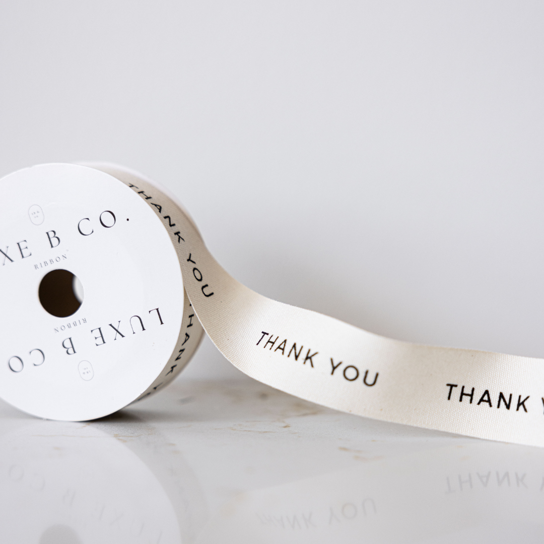 Thank You Ribbon Holiday Decor | By Luxe B Co.