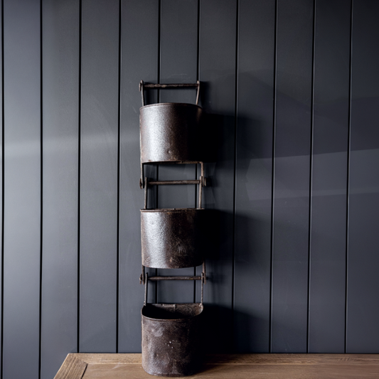 Three Hanging Metal Planters | By Luxe B Co.