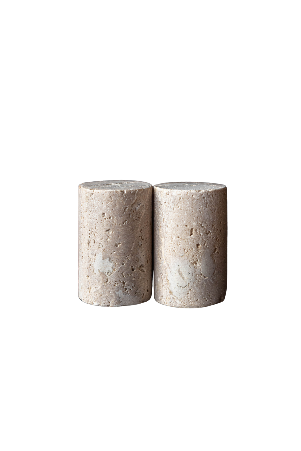 Travertine Salt & Pepper Shakers | By Luxe B Co 