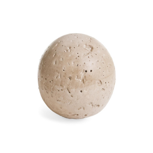 Travertine Cement Deco Ball | By Luxe B Co. 