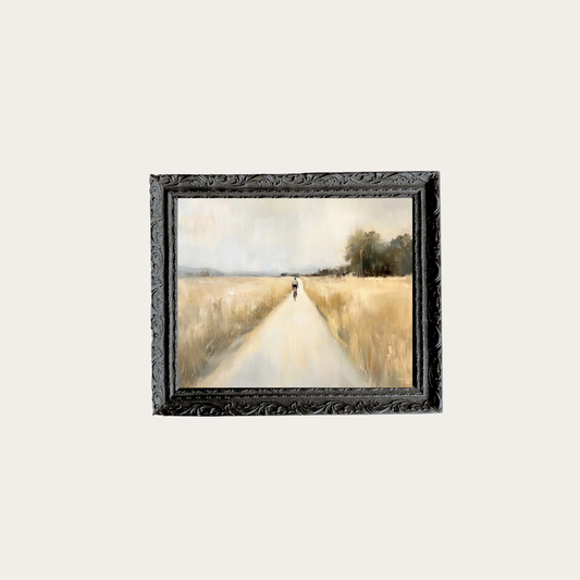 Fall Field Walk Framed Art | By Luxe B Co. 
