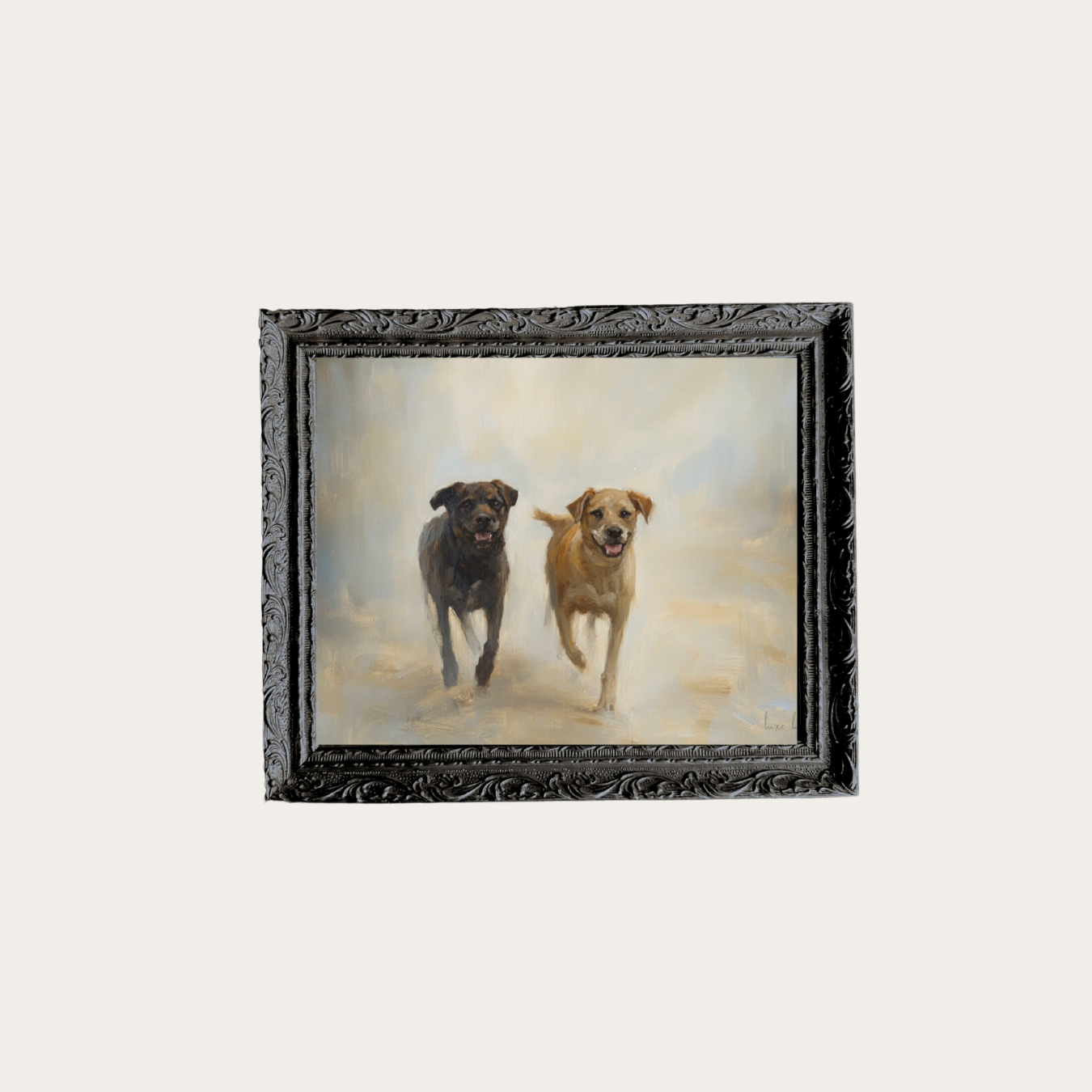 Antique Chien Framed Art | By Luxe B Co. 