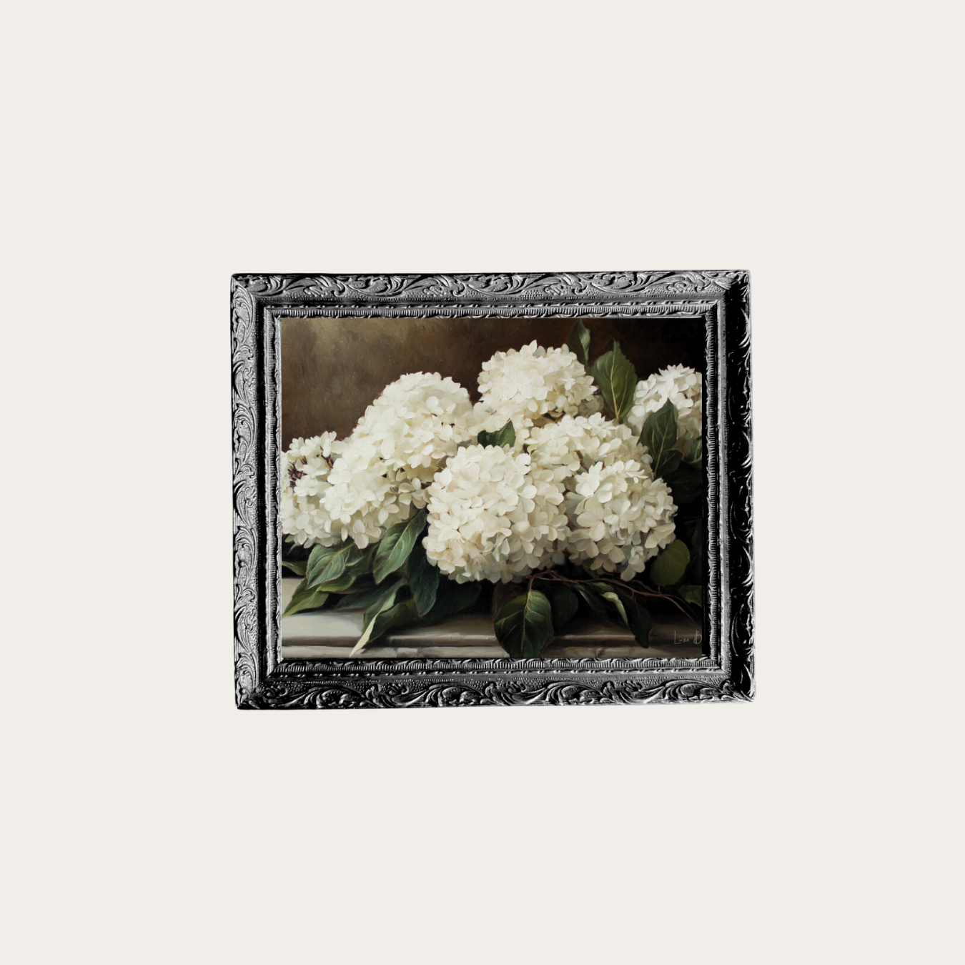 Hydrangeas Framed Art | By Luxe B Co. 