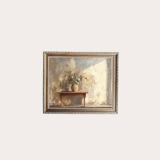 Vintage Dried Flower Pot Framed Art | By Luxe B Co. 