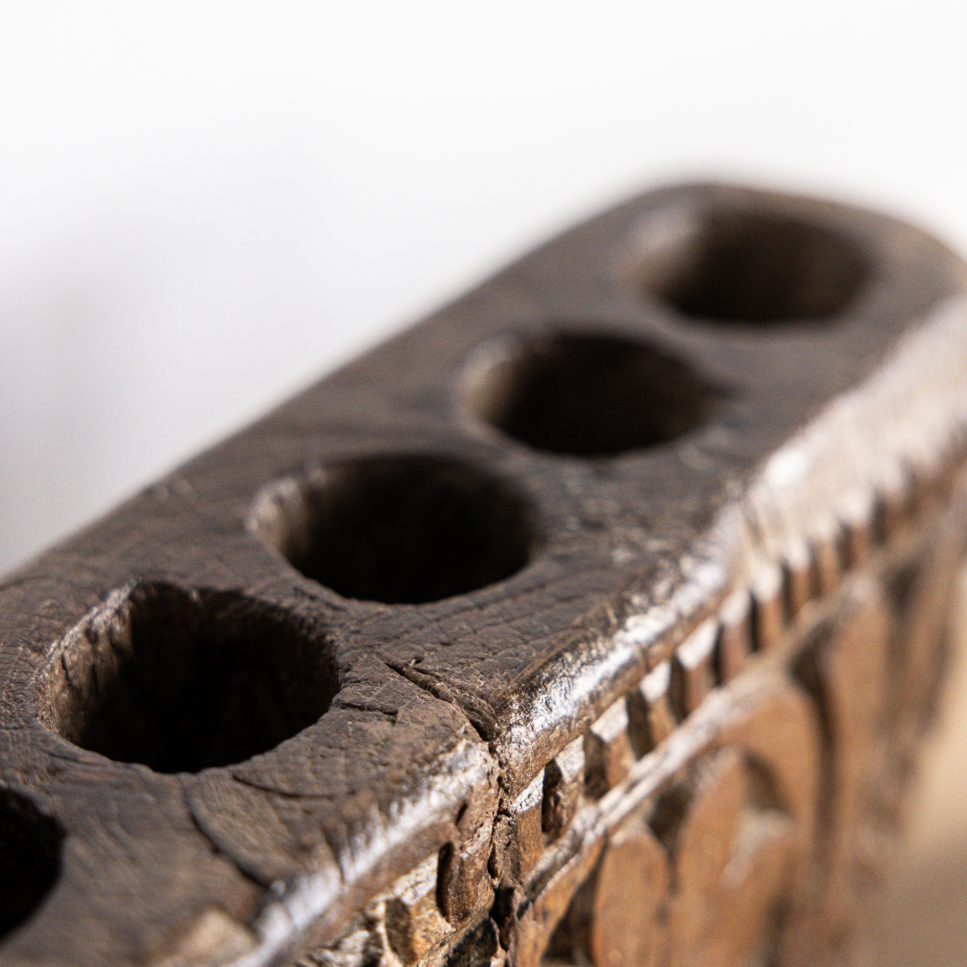Vintage Indian Artifact Candle Holder | By Luxe B Co. 