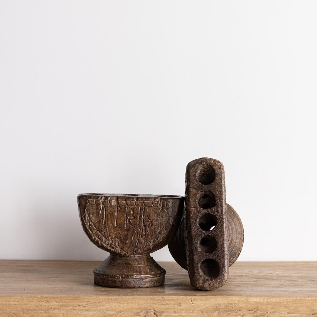Vintage Indian Artifact Candle Holder | By Luxe B Co. 