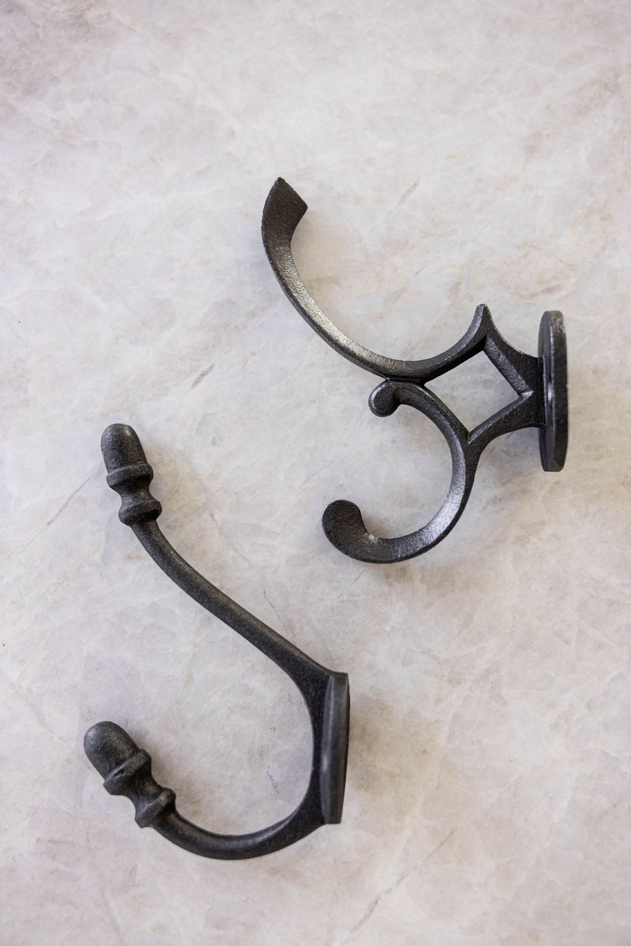 Iron Edwardian Double Coat Hook | By Luxe B Co. 