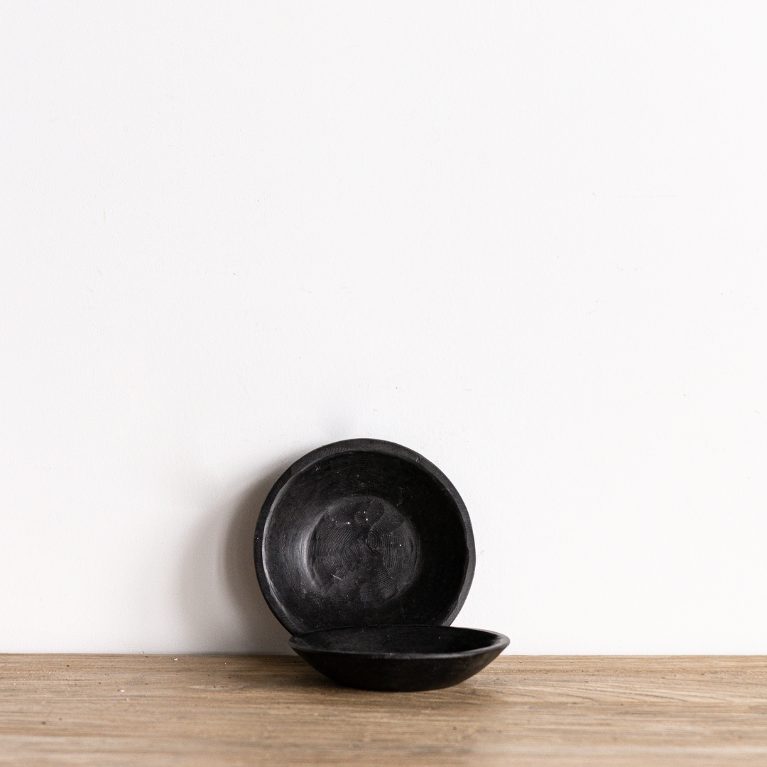 Vintage Petite Black Marble Bowl | By Luxe B Co. 