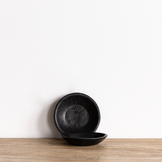 Vintage Petite Black Marble Bowl | By Luxe B Co. 
