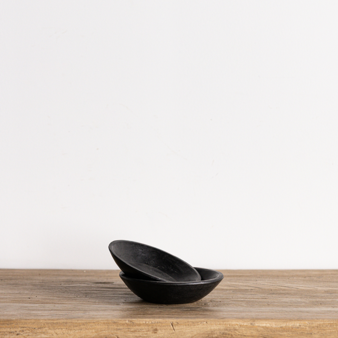 Vintage Petite Black Marble Bowl | By Luxe B Co. 