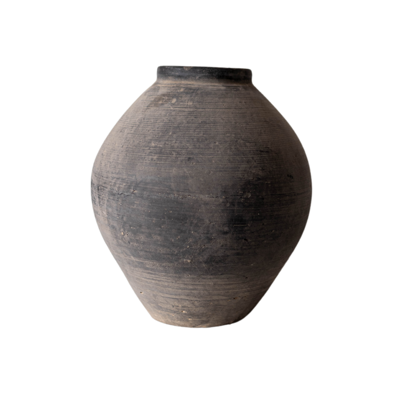 Vintage Round Grey Vase | By Luxe B Co