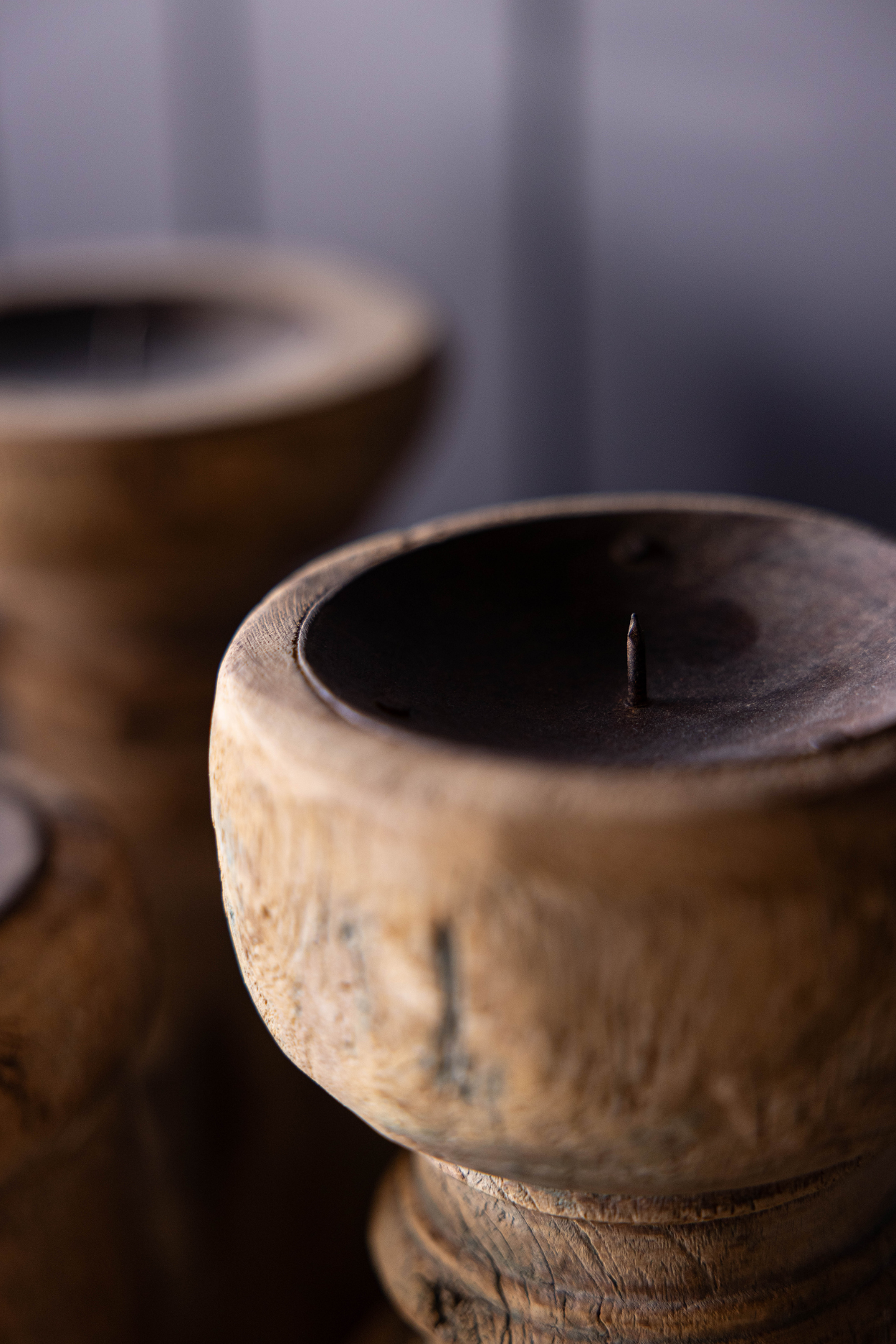 Vintage Wooden Candle Pillar | By Luxe B Co. 