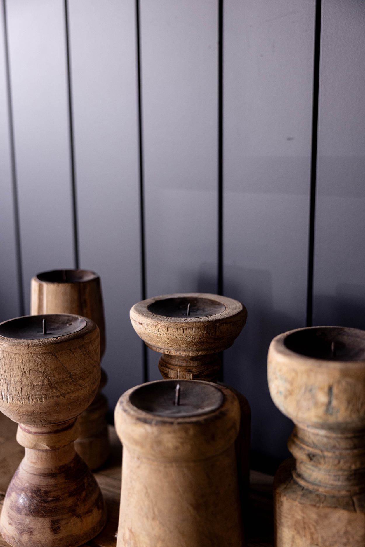 Vintage Wooden Candle Pillar | By Luxe B Co. 