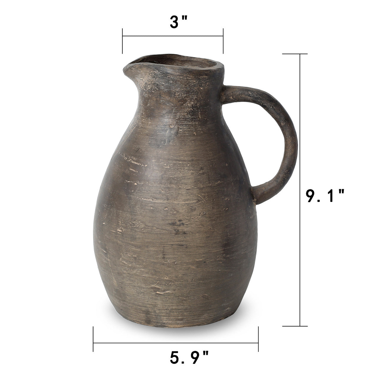 Vintage Gray Pitcher | By Luxe B Co.