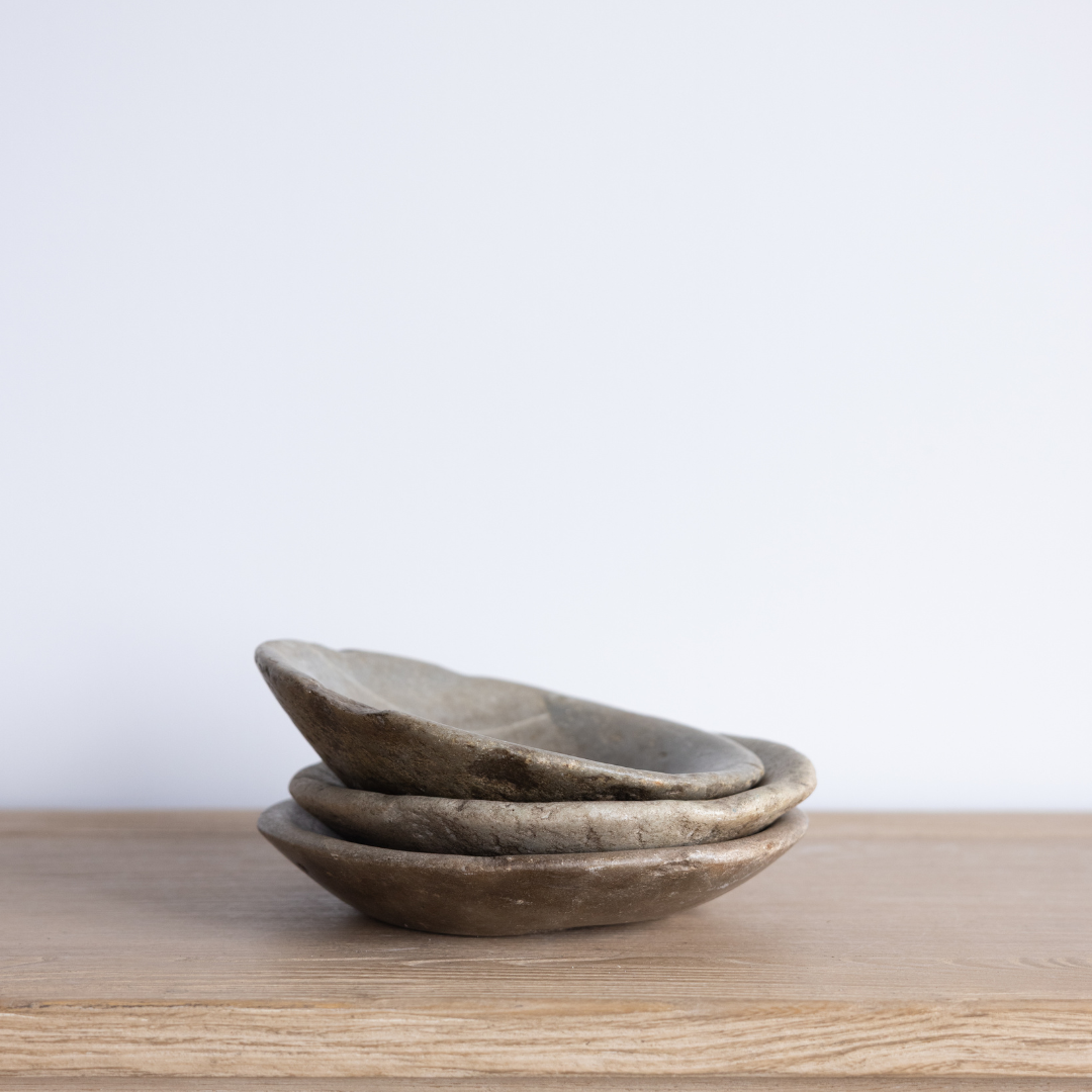 Vintage Grey Marble Bowl | By Luxe B Co