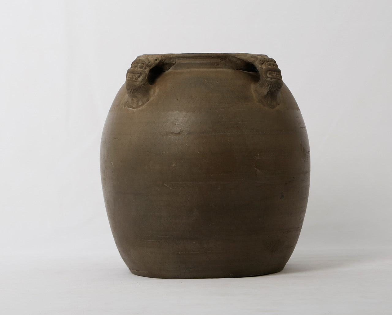 Vintage Inspired Gray Vase With Four Handles | By Luxe B Co.