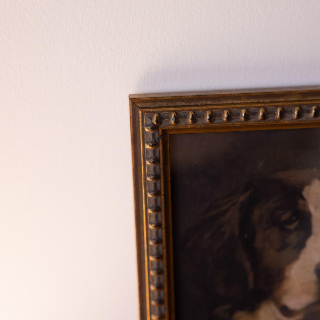 Vintage Loyal Companions Framed Art By Luxe B Co. 