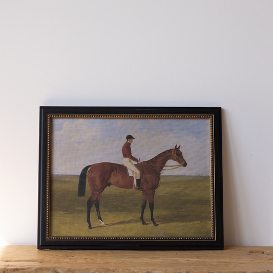 Vintage Off to the Races Framed Art By Luxe B Co. 