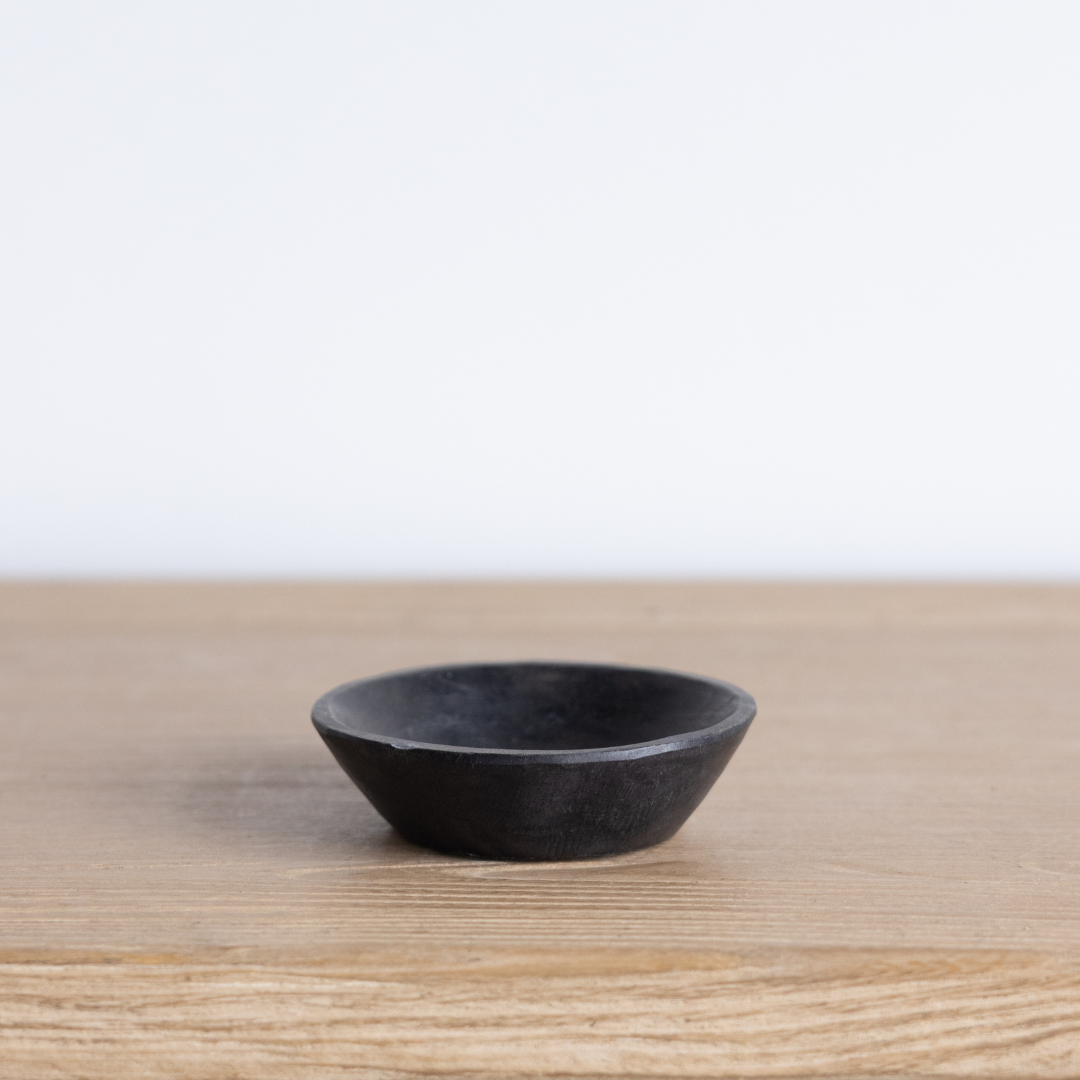 Vintage Petite Black Marble Bowl | By Luxe B Co.