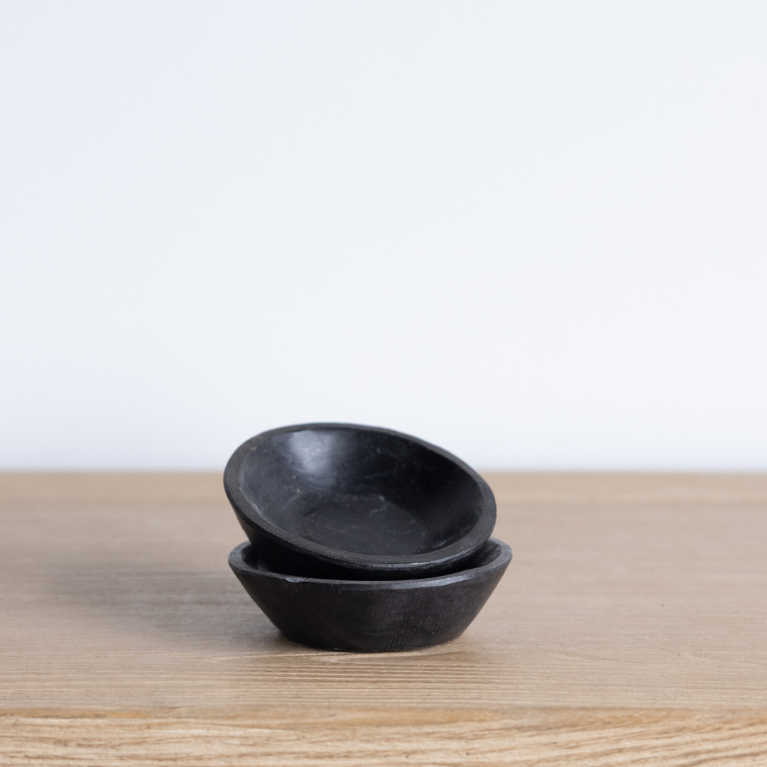 Vintage Petite Black Marble Bowl | By Luxe B Co.