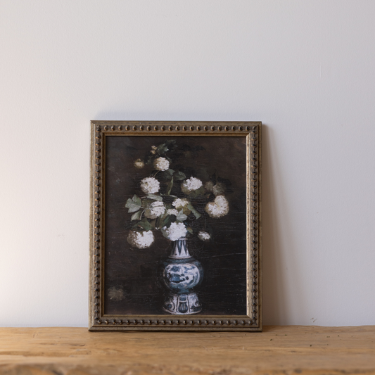 Vintage Porcelain Garden Framed Art By Luxe B Co. 