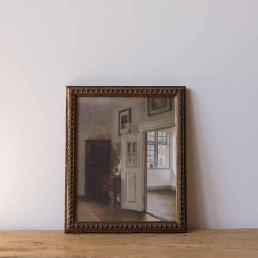 Vintage Quiet Interior Framed Art By Luxe B Co.