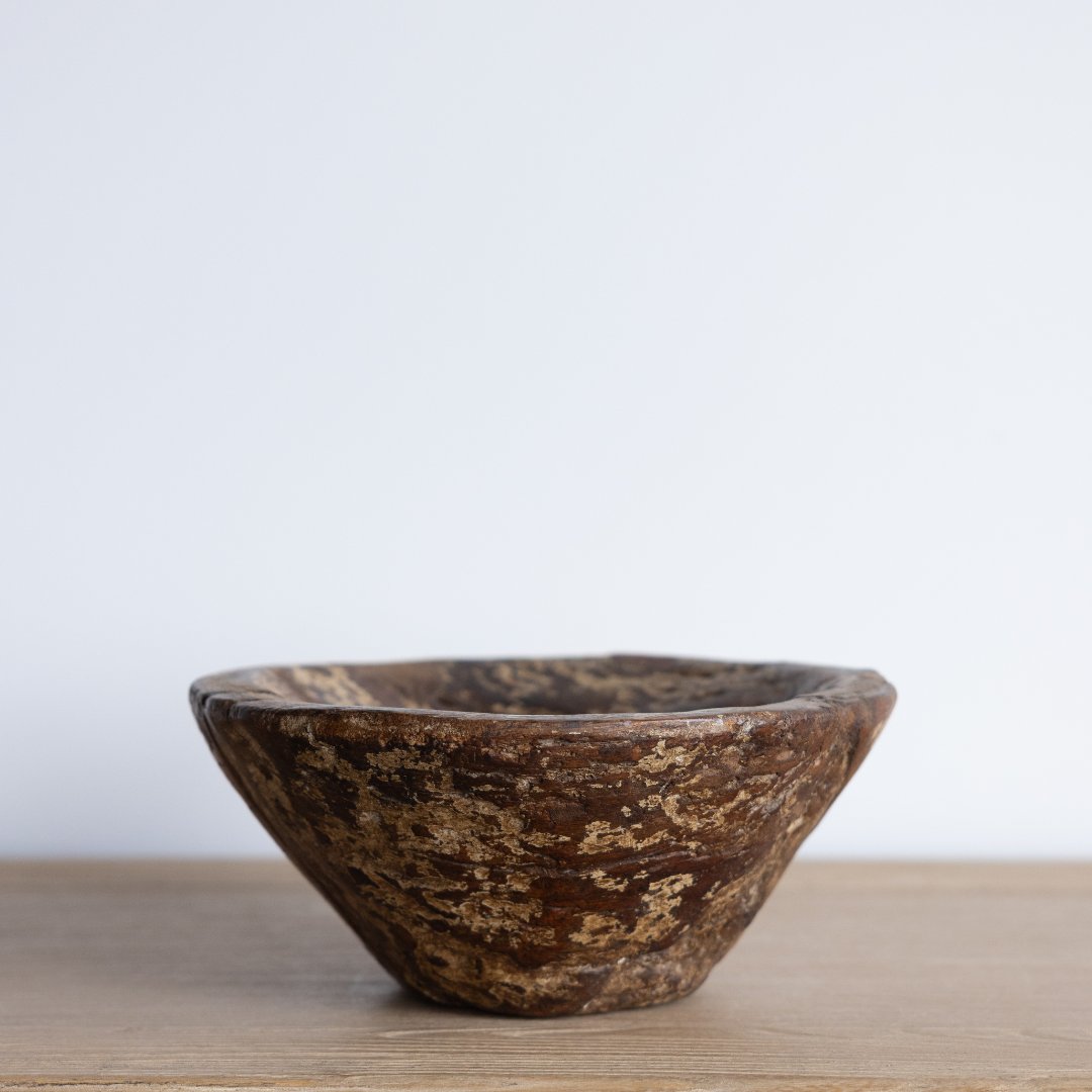 Vintage Wooden Bowl | By Luxe B Co