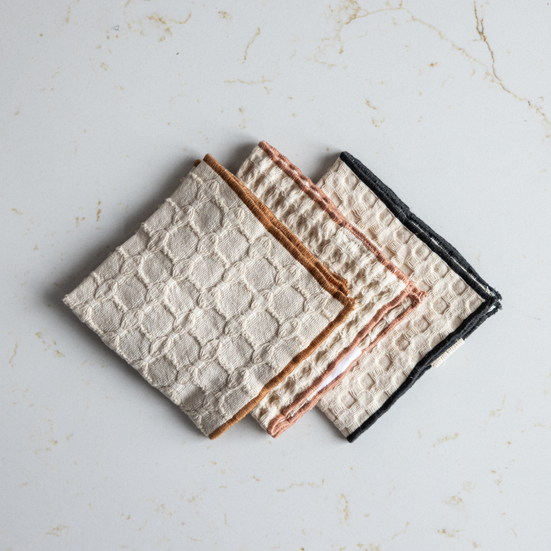 Waffle Weave Square Dish Cloths | By Luxe B Co. 