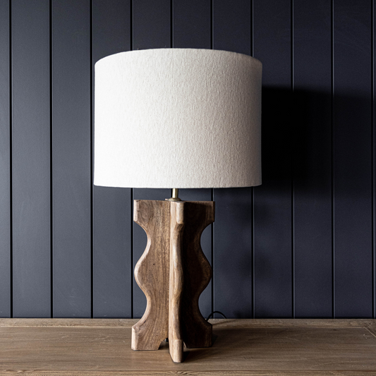 Wavy Wooden Table Lamp | By Luxe Co.