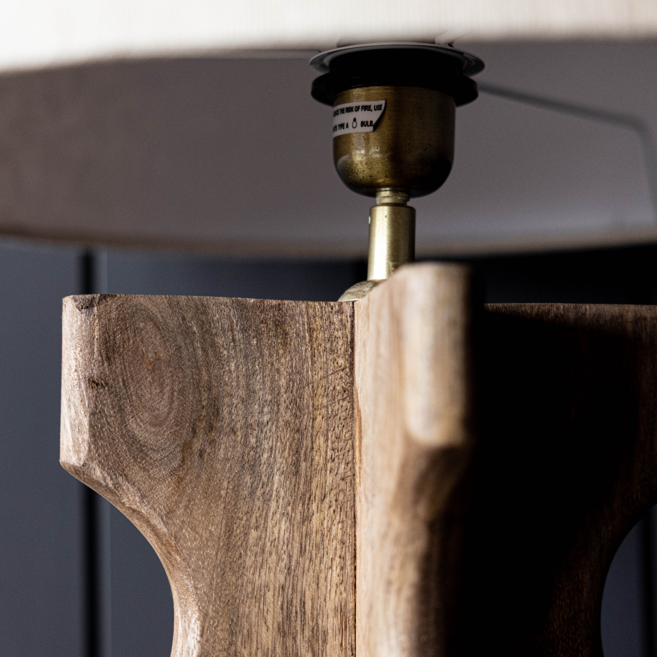 Wavy Wooden Table Lamp | By Luxe Co.