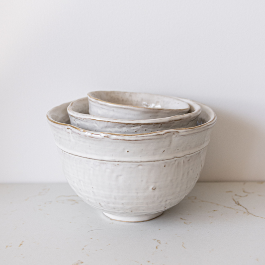 White Ceramic Bowl Set | By Luxe B Co.
