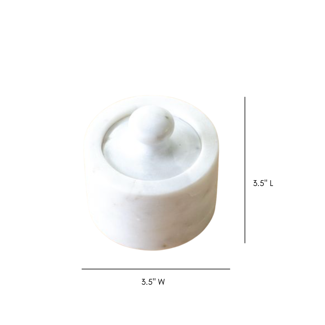 White Marble Pinch Pot | By Luxe B Co.