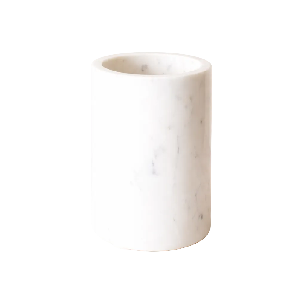 White Marble Utensil Holder | By Luxe B Co. 