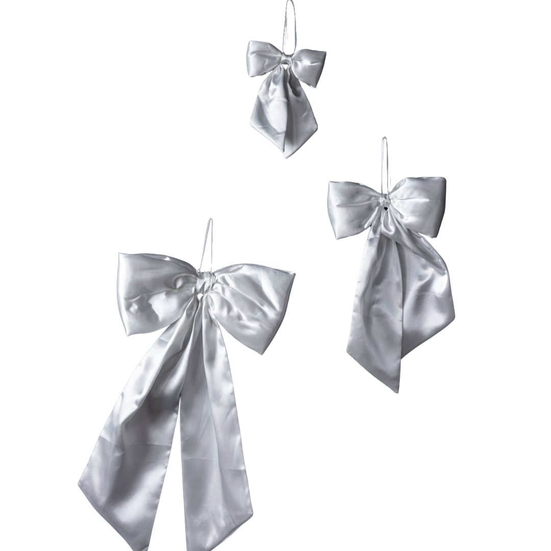 White Satin Bows | By Luxe B Co.