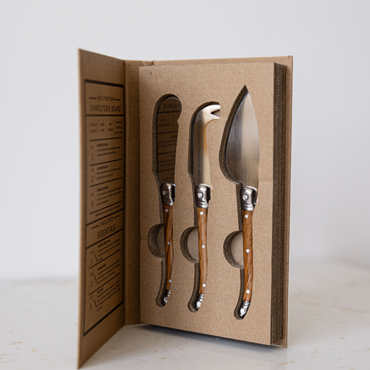 Wood Grain Cheese Knife Set | By Luxe B Co.