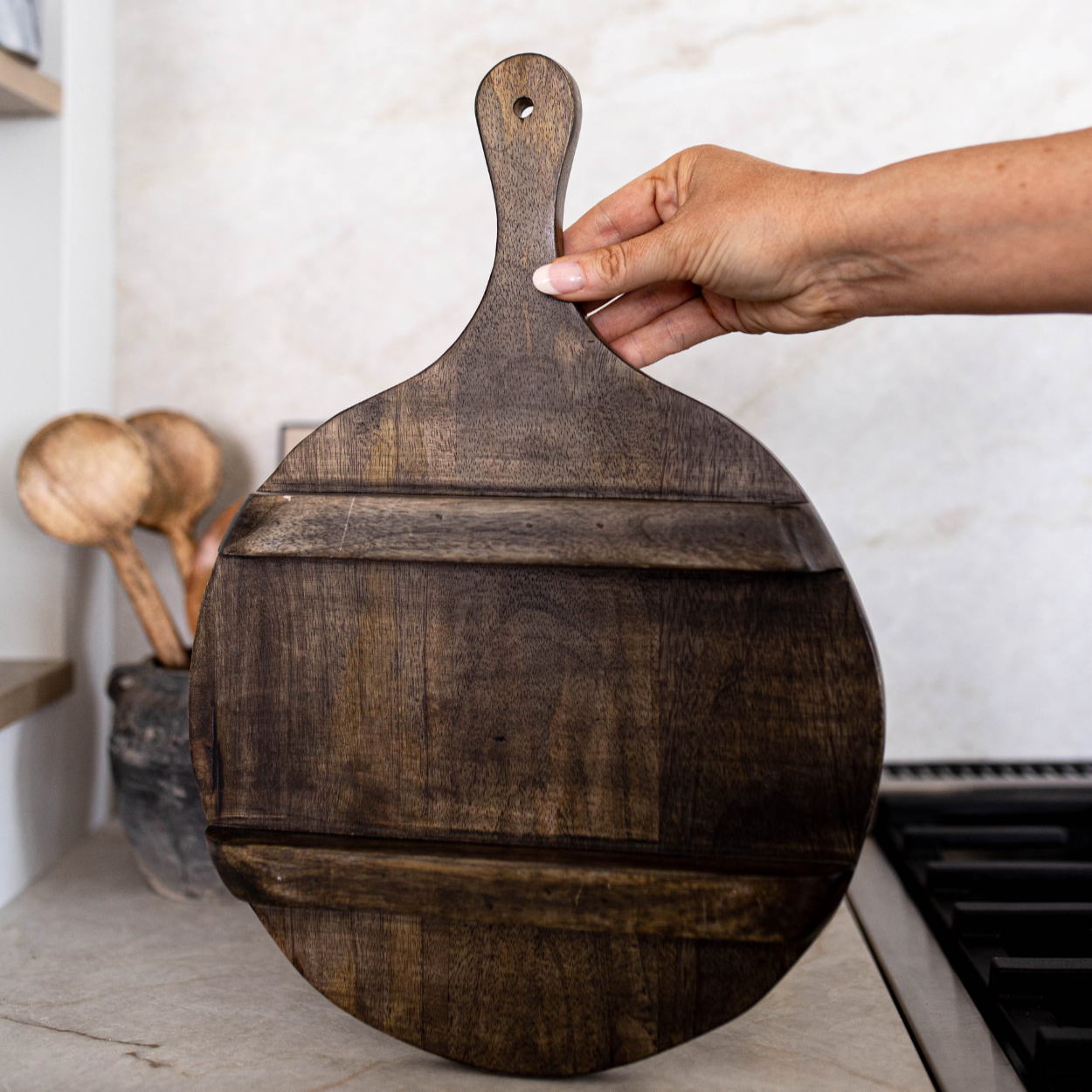 Wooden Earthy Platter | By Luxe B Co. 