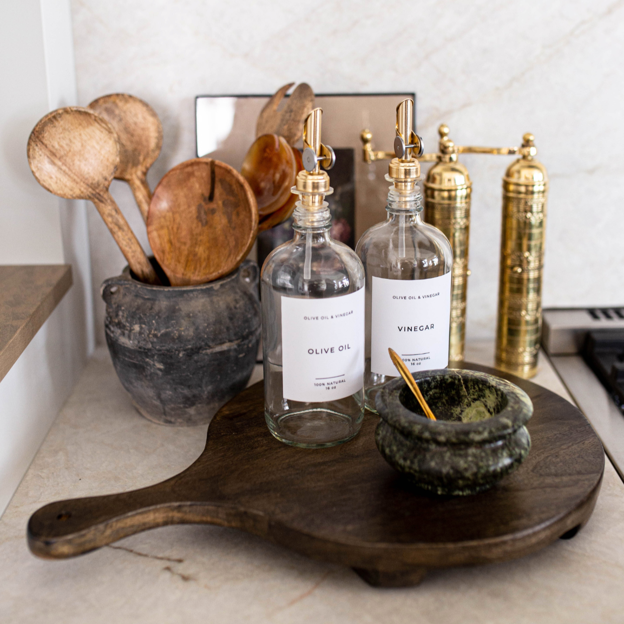 Wooden Earthy Platter | By Luxe B Co. 