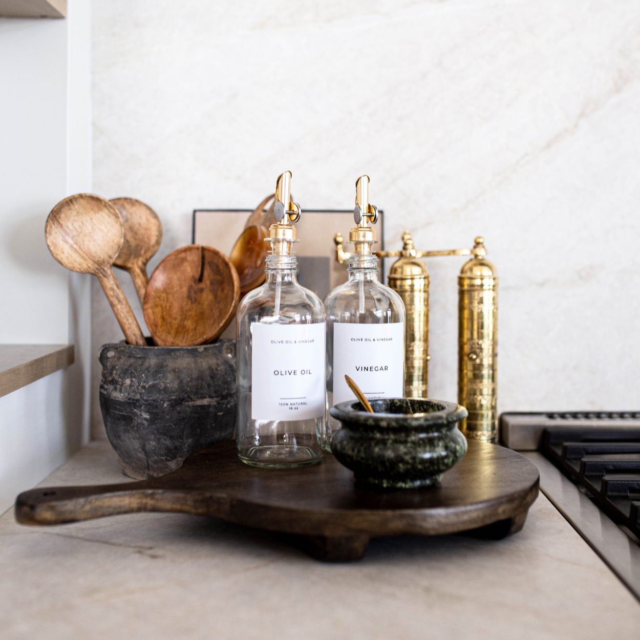 Wooden Earthy Platter | By Luxe B Co. 