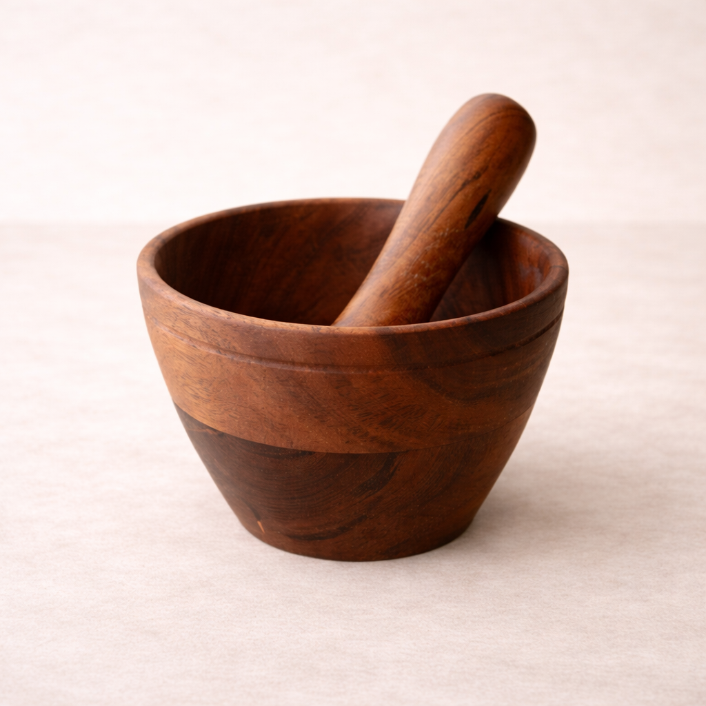 Wooden Mortar and Pestle | By Luxe B Co.