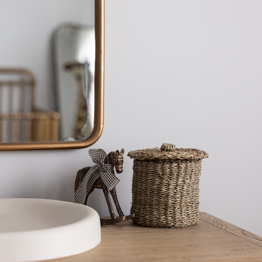 Woven Seagrass Canister Set | By Luxe B Co. 