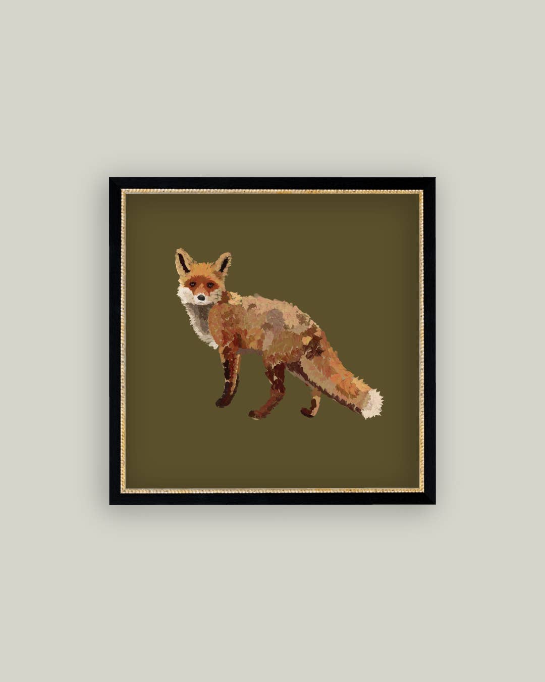 Fox Closeup Framed Antique Art - Luxe B Co