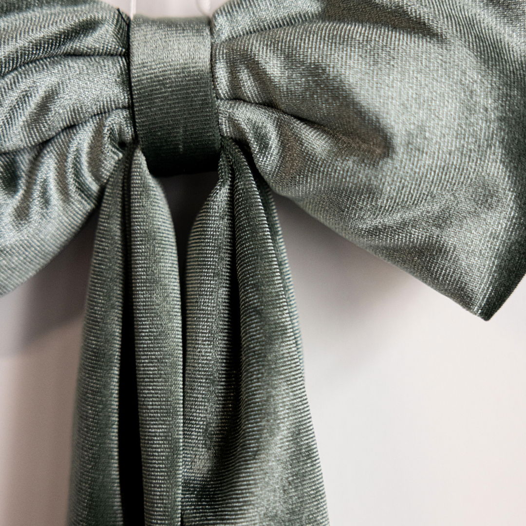 Sage Velvet Holiday Bows - Luxe B Co